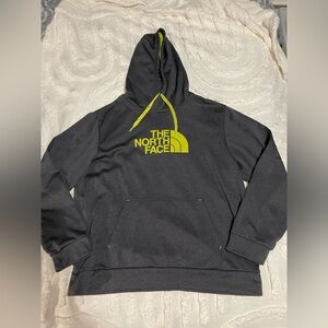 The North Face Men’s pullover hoodie, size XL gray & green # 2386